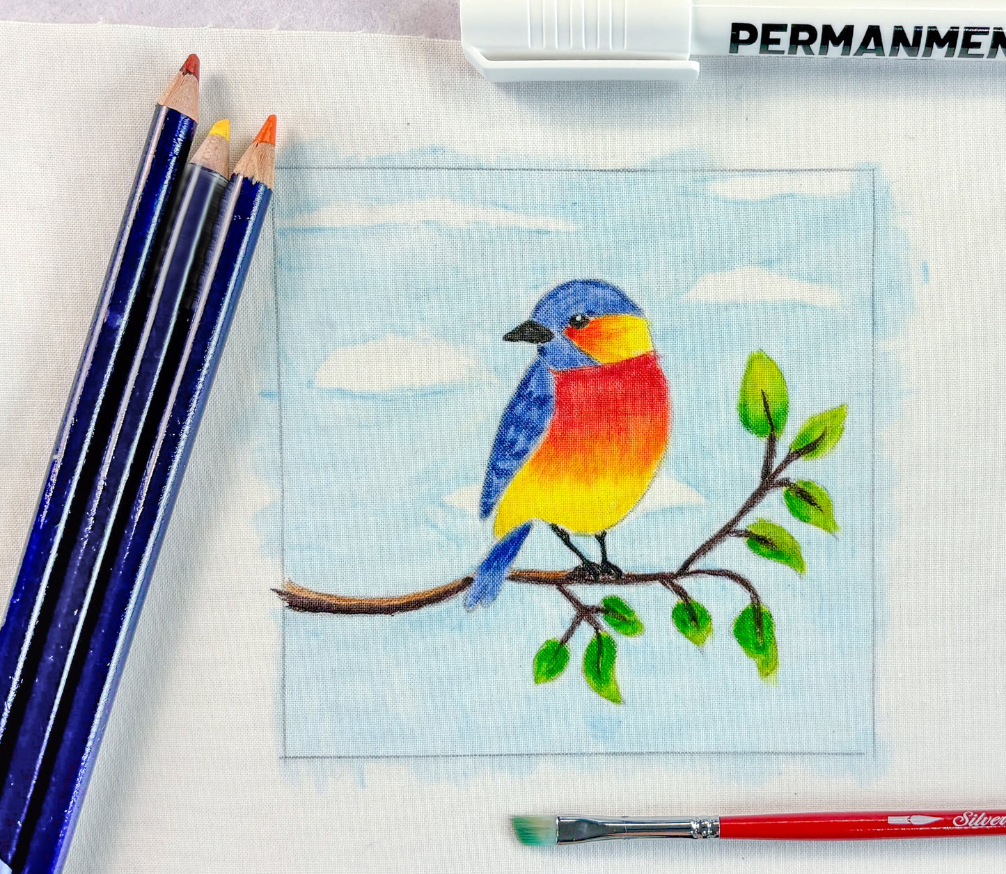 Watercolor Pencils on Fabric: A Textile Technique Course