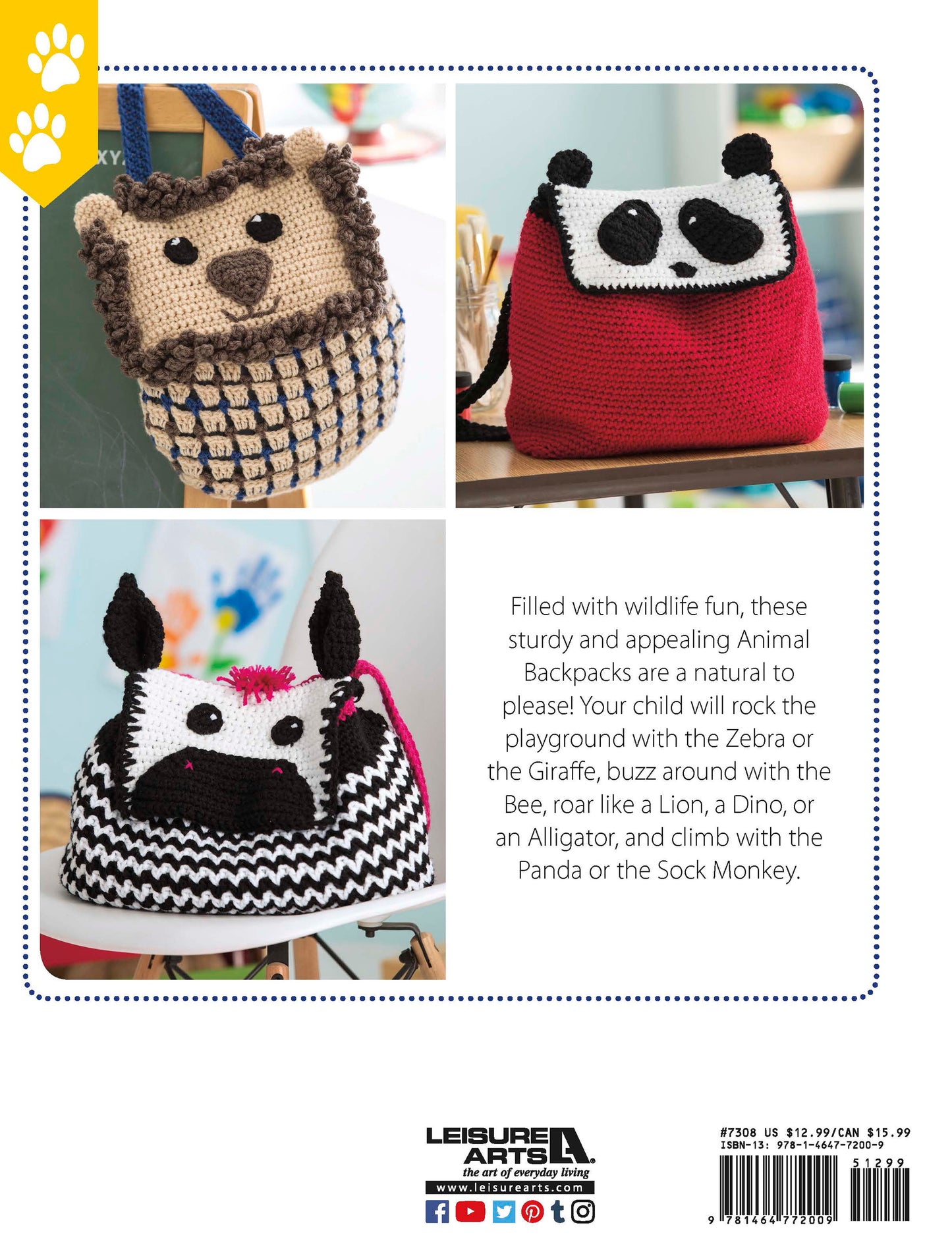 Crochet Animal Backpacks