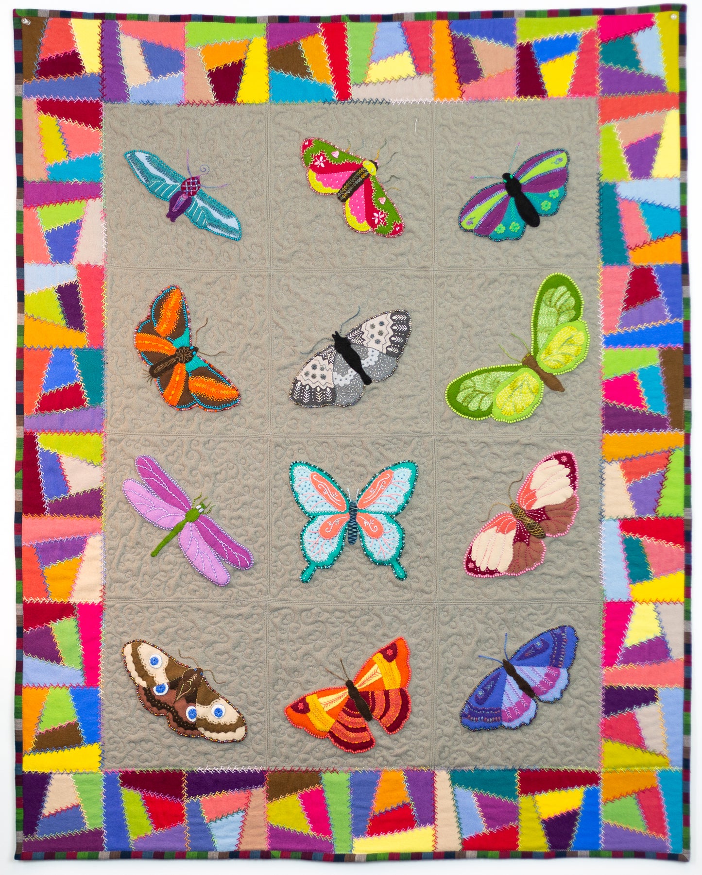 Let's Fly: Wool Appliqué with Embroidery Embellishments with Stitch Library
