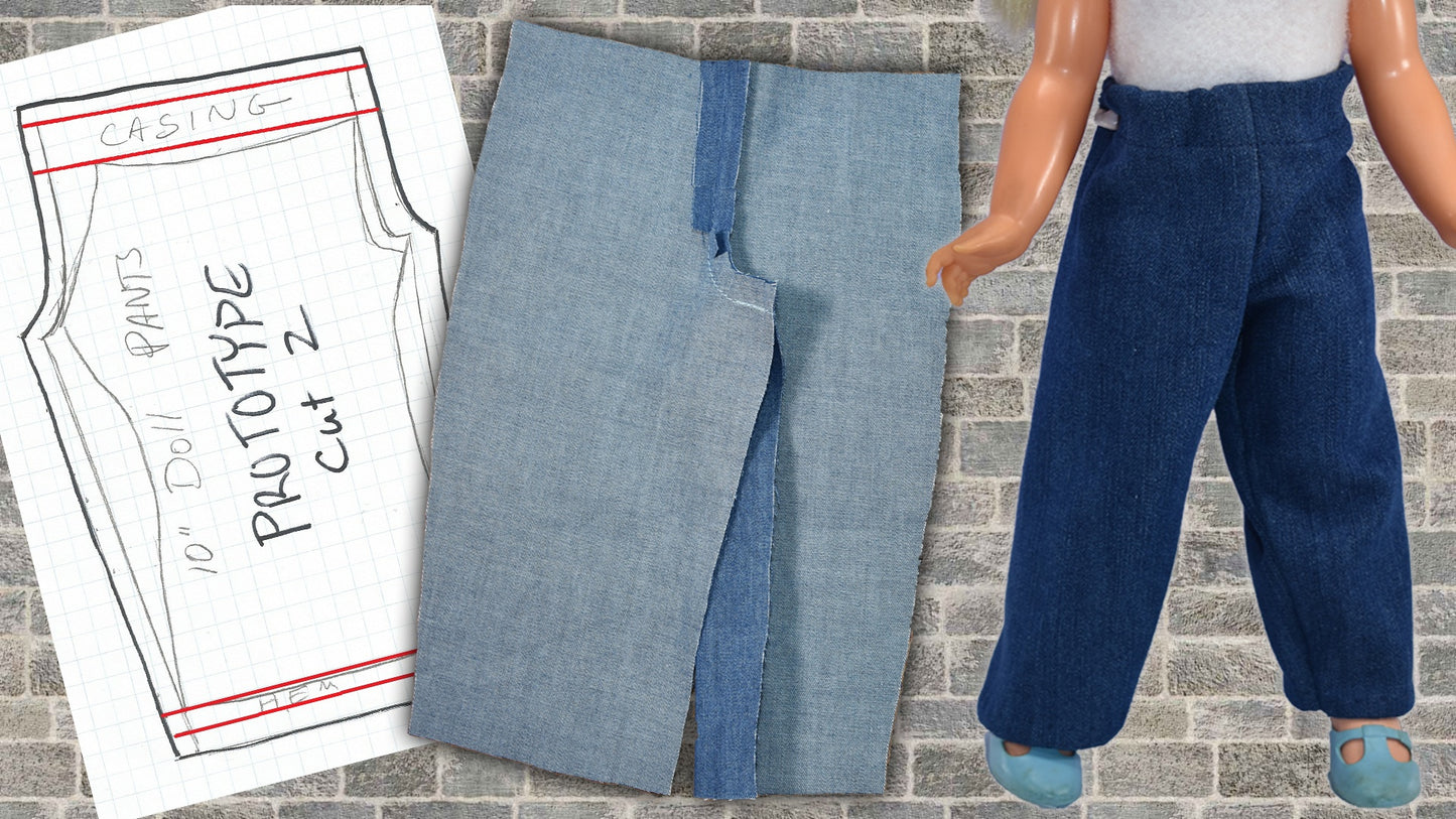 Design Your Own Doll Pants Patterns from Scratch