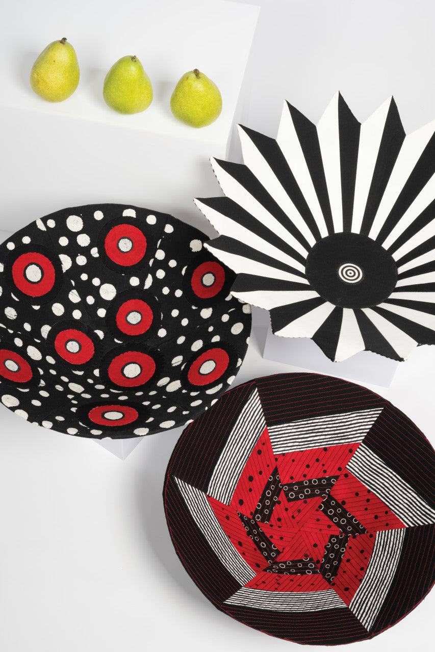 Round Fabric Art Bowls