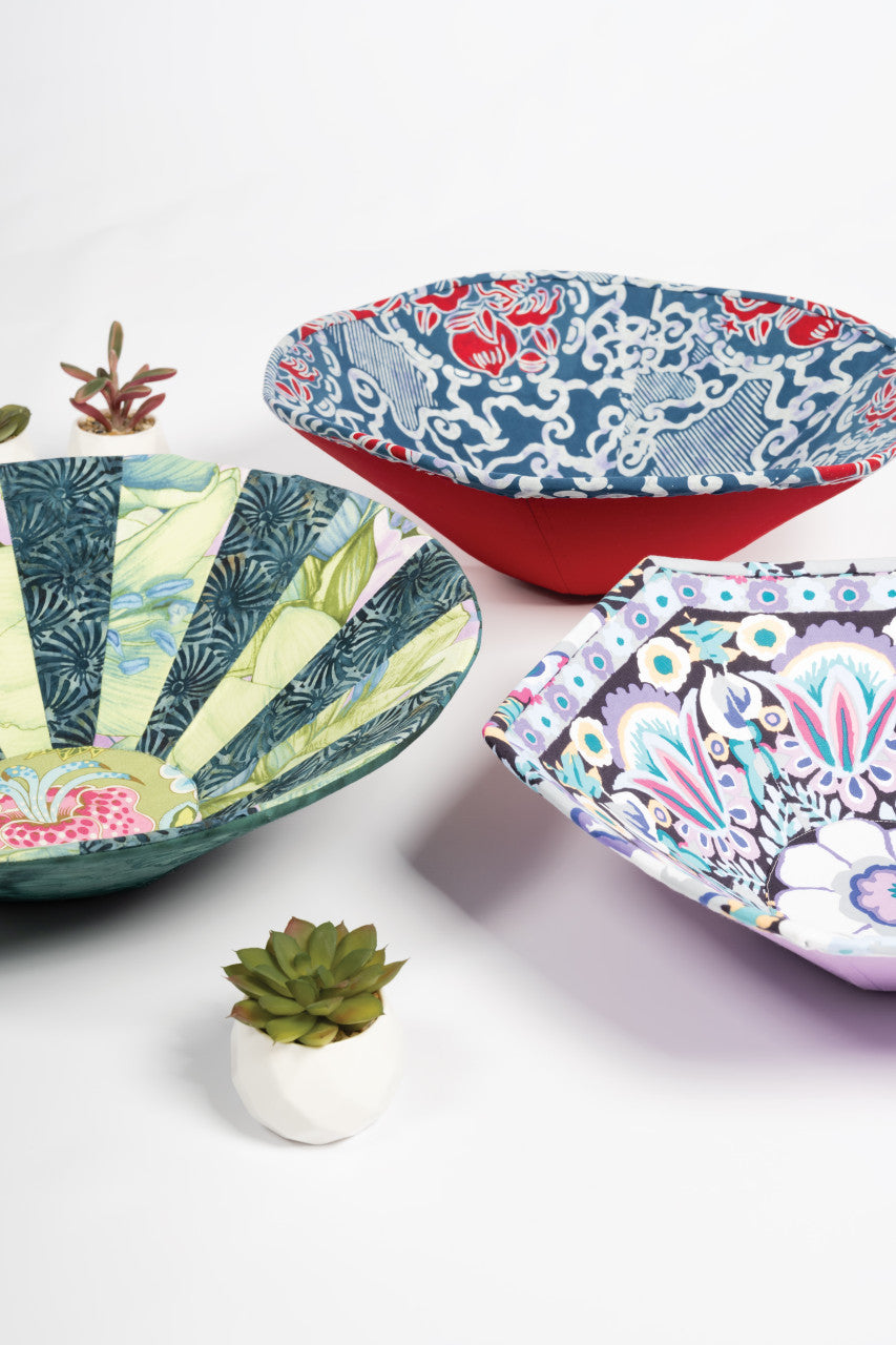 Round Fabric Art Bowls