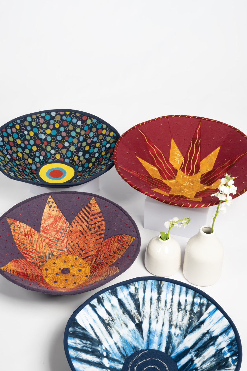 Round Fabric Art Bowls