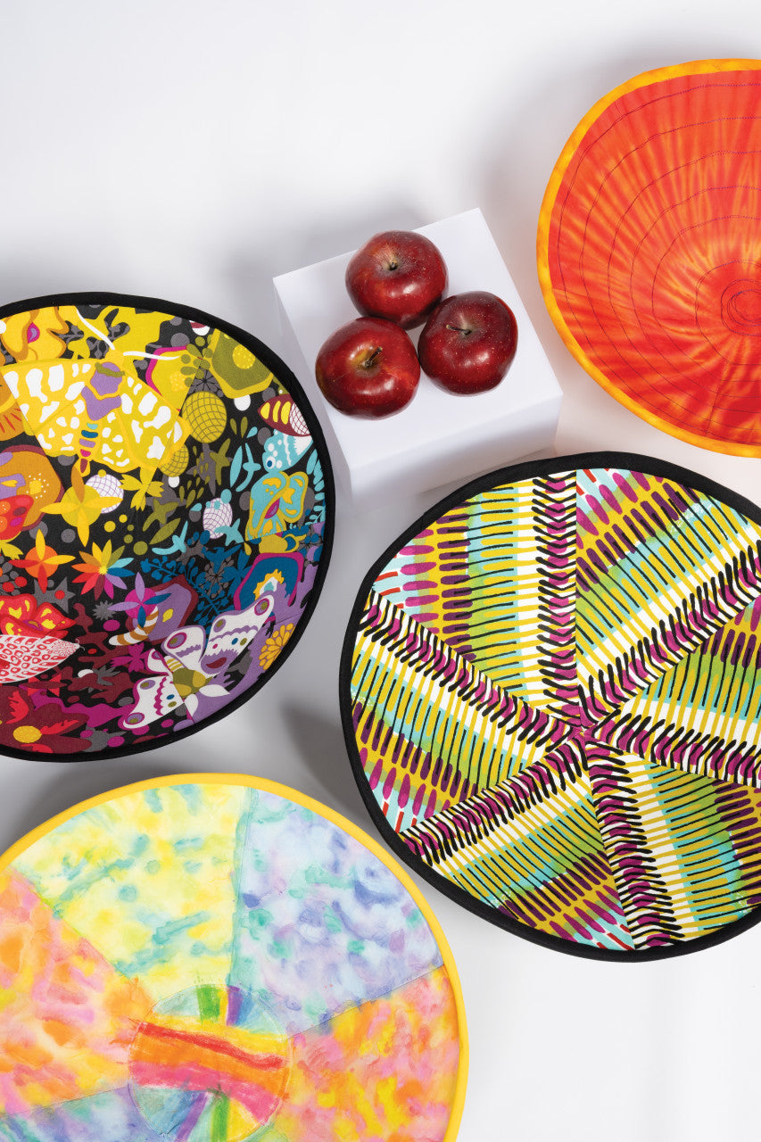 Round Fabric Art Bowls