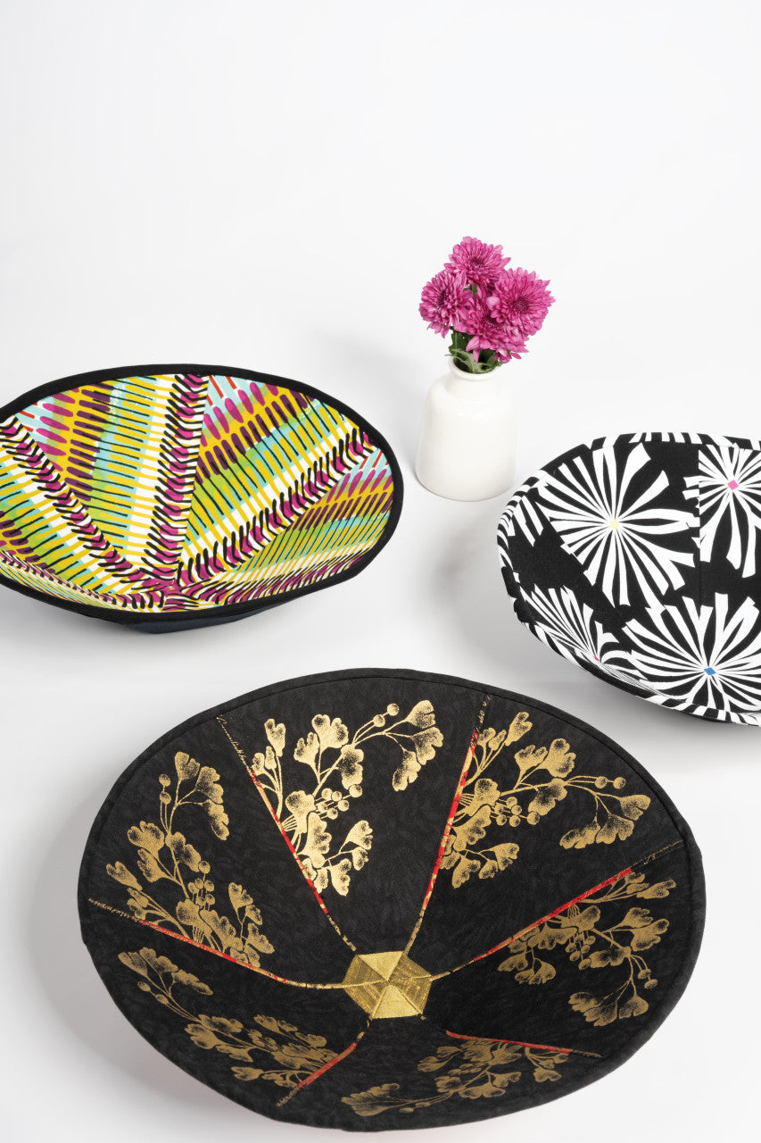 Round Fabric Art Bowls