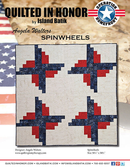 Angela Walters' Spinwheels Quilted in Honor Benefit Digital Download