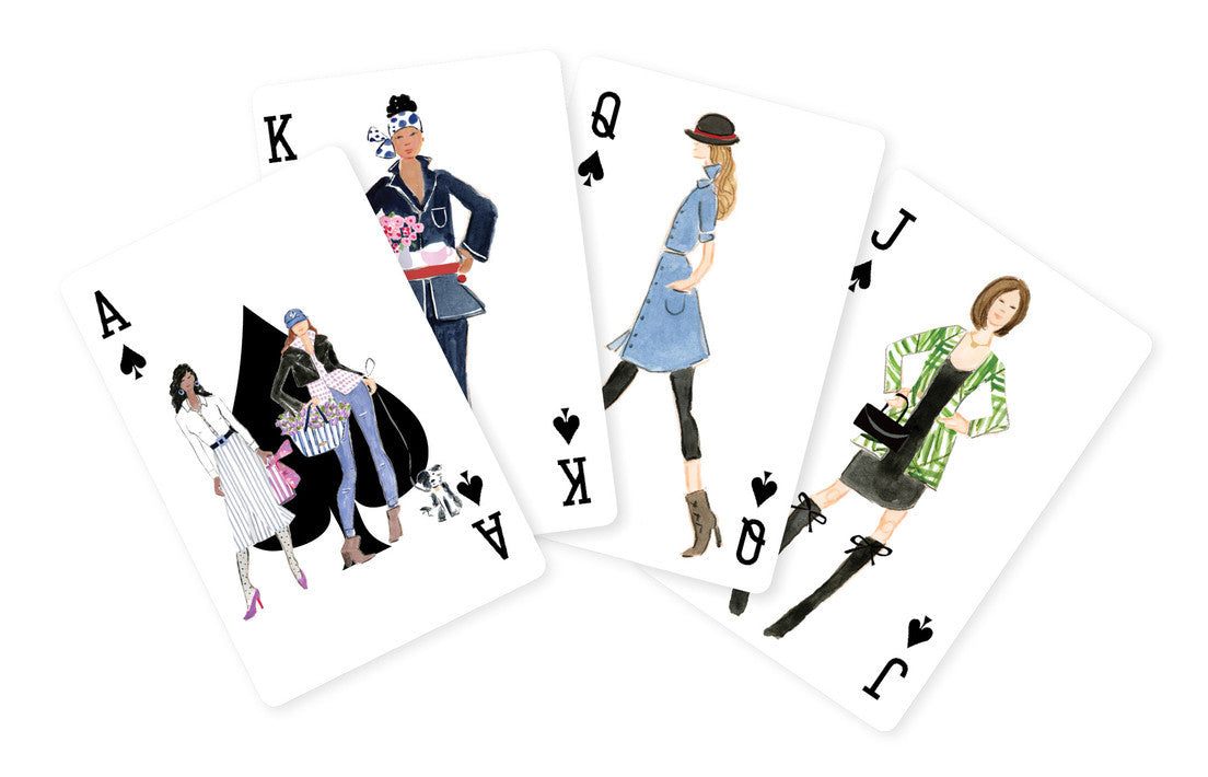 Classic Fashion Illustration Playing Cards