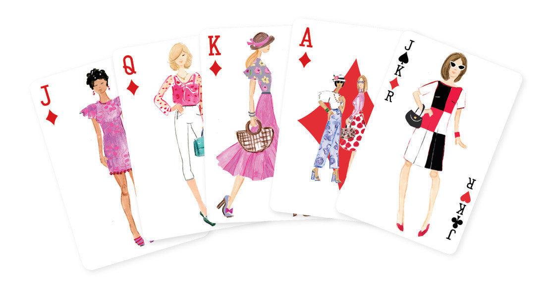 Classic Fashion Illustration Playing Cards