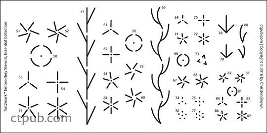 Embroidery Stencils Essential Collection
