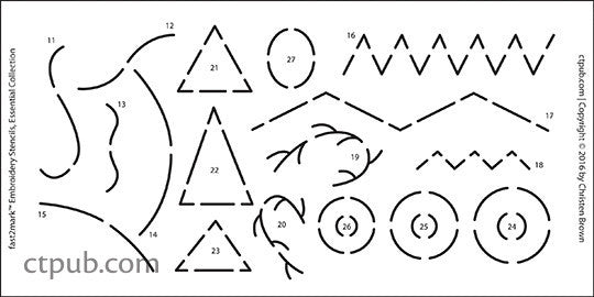 Embroidery Stencils Essential Collection