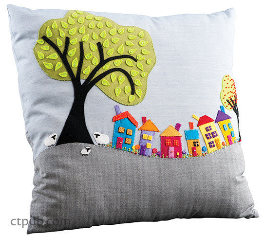 Free Project Download: Wee Village Town Pillow