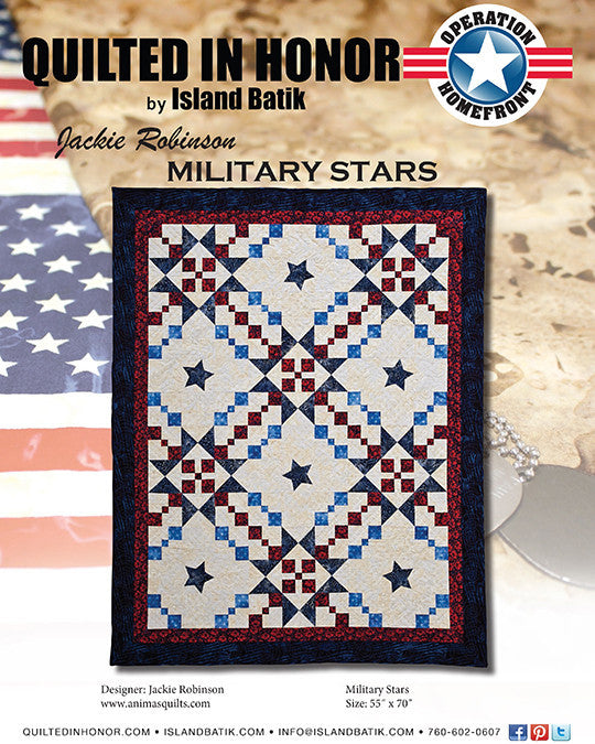 Jackie Robinson's Military Stars Quilted in Honor Benefit Digital Download
