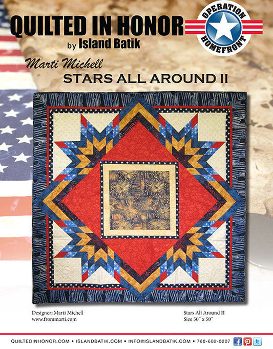 Marti Michell's Stars All Around II Quilted in Honor Benefit Digital Download