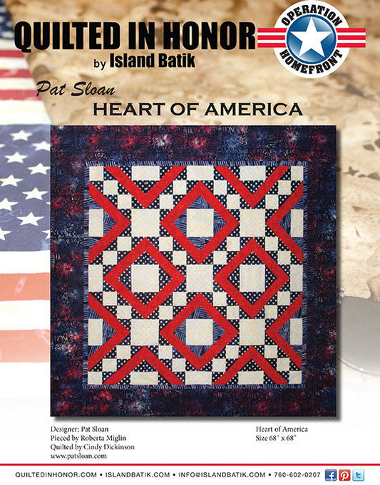 Pat Sloan's Heart of America Quilted in Honor Benefit Digital Download