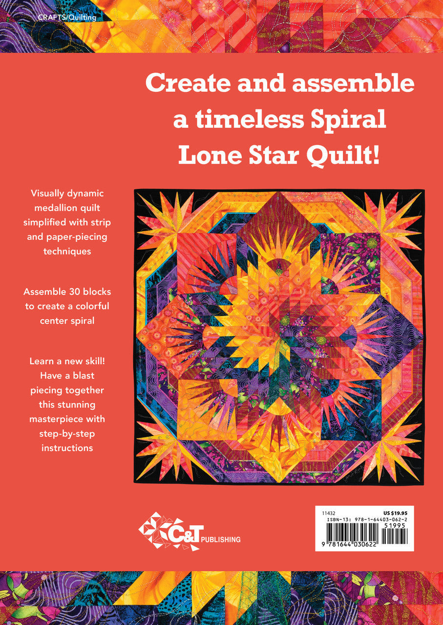 Spiral Lone Star Quilt Digital Download