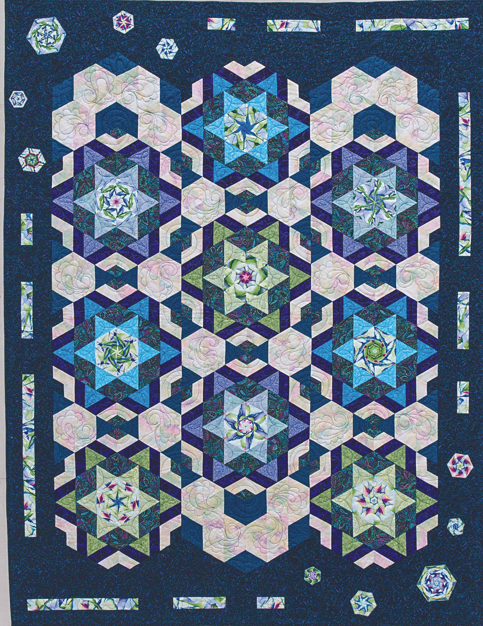 Stack & Cut Hexagon Quilts Print-on-Demand Edition