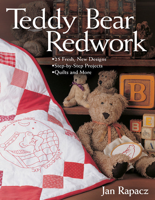 Teddy Bear Redwork Print-on-Demand Edition