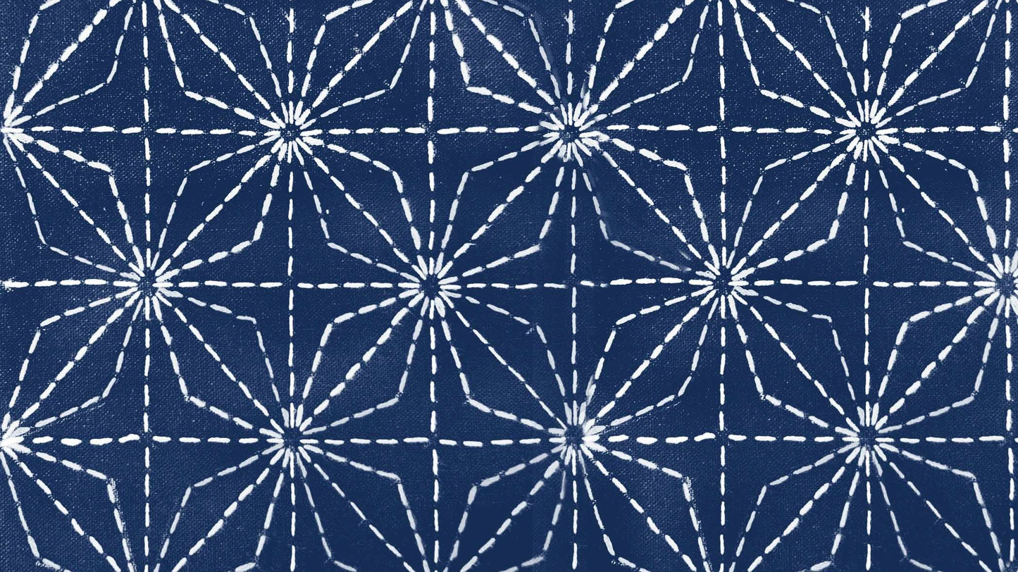 Ganzezashi (Sea Urchin) Moyouzashi Sashiko Stitch