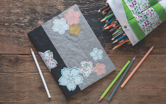 Free Project Download: Sashiko Book Covers