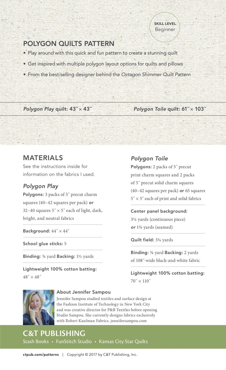 Polygon Quilts Pattern Digital Download