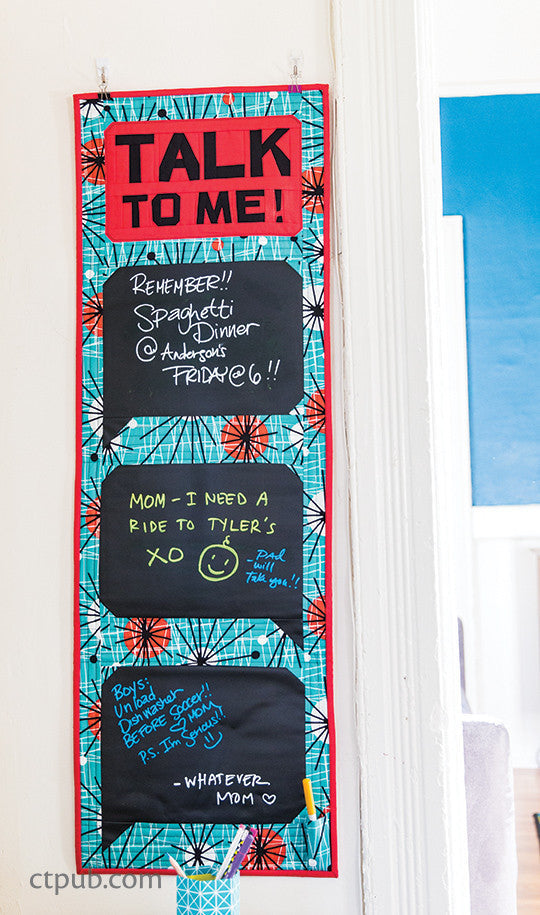 Quilt Talk Class Plan: Talk to Me!