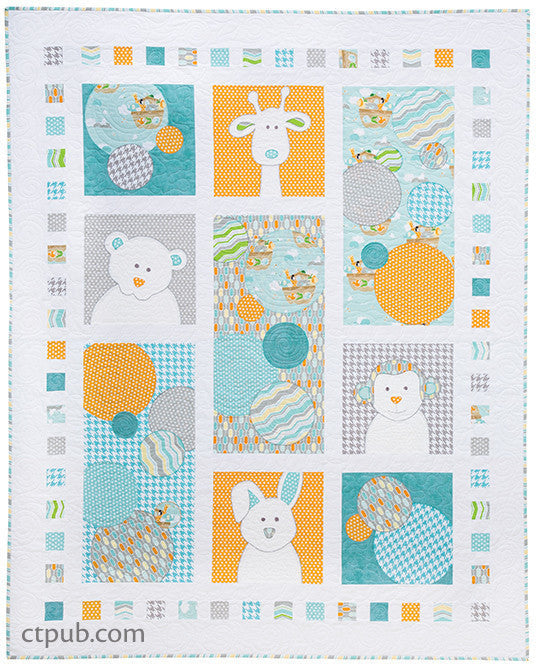 Quilted Celebrations Class Plan: Baby Safari Wallhanging