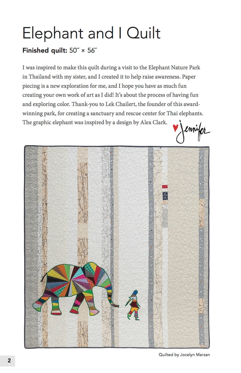 Elephant and I Quilt and Pillow Pattern