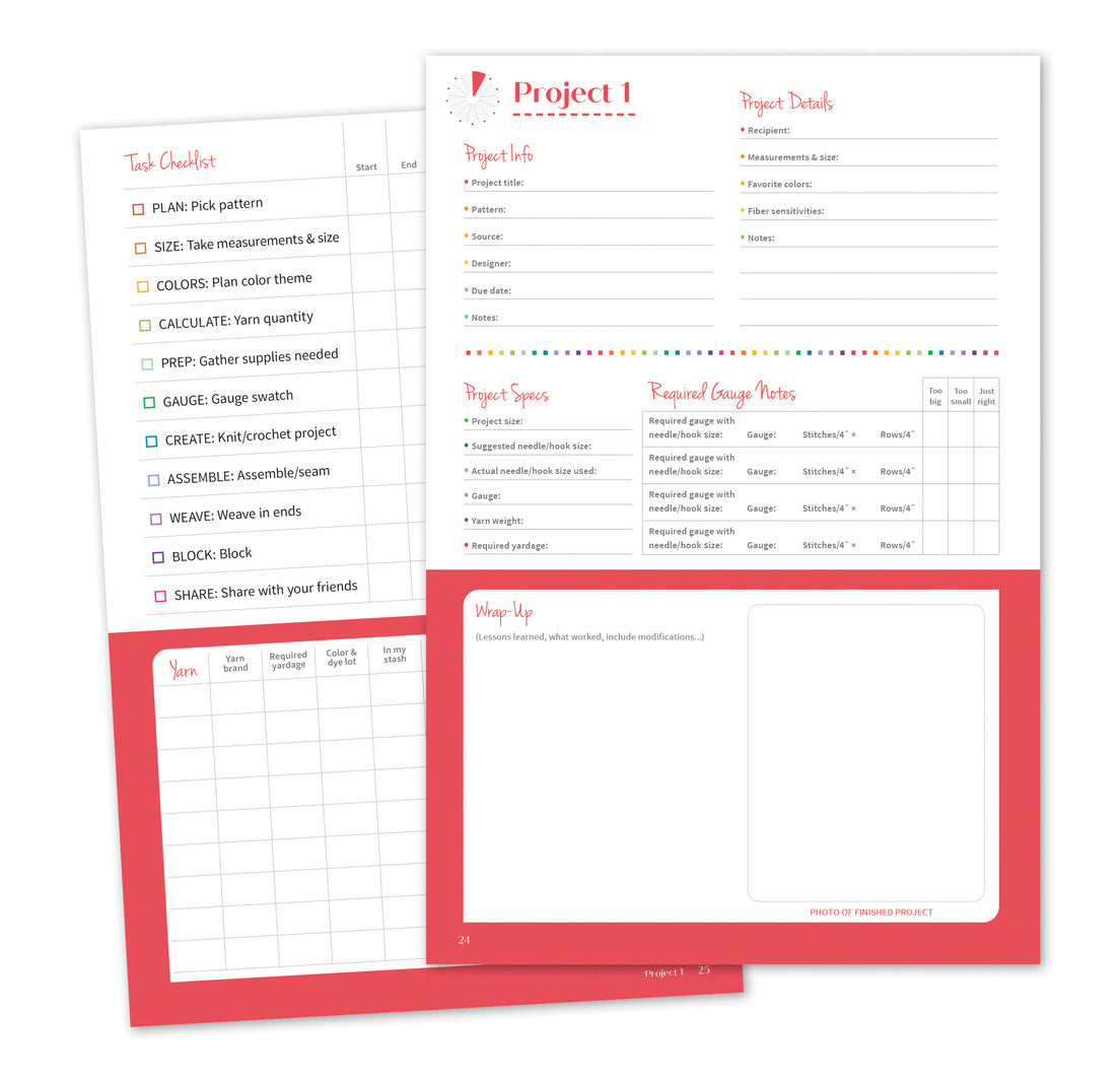 Knit & Crochet Project Planner
