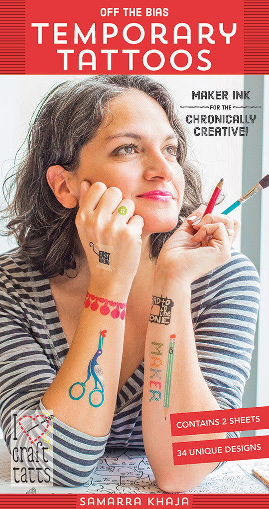 Samarra Khaja„Off the Bias Temporary Tattoos