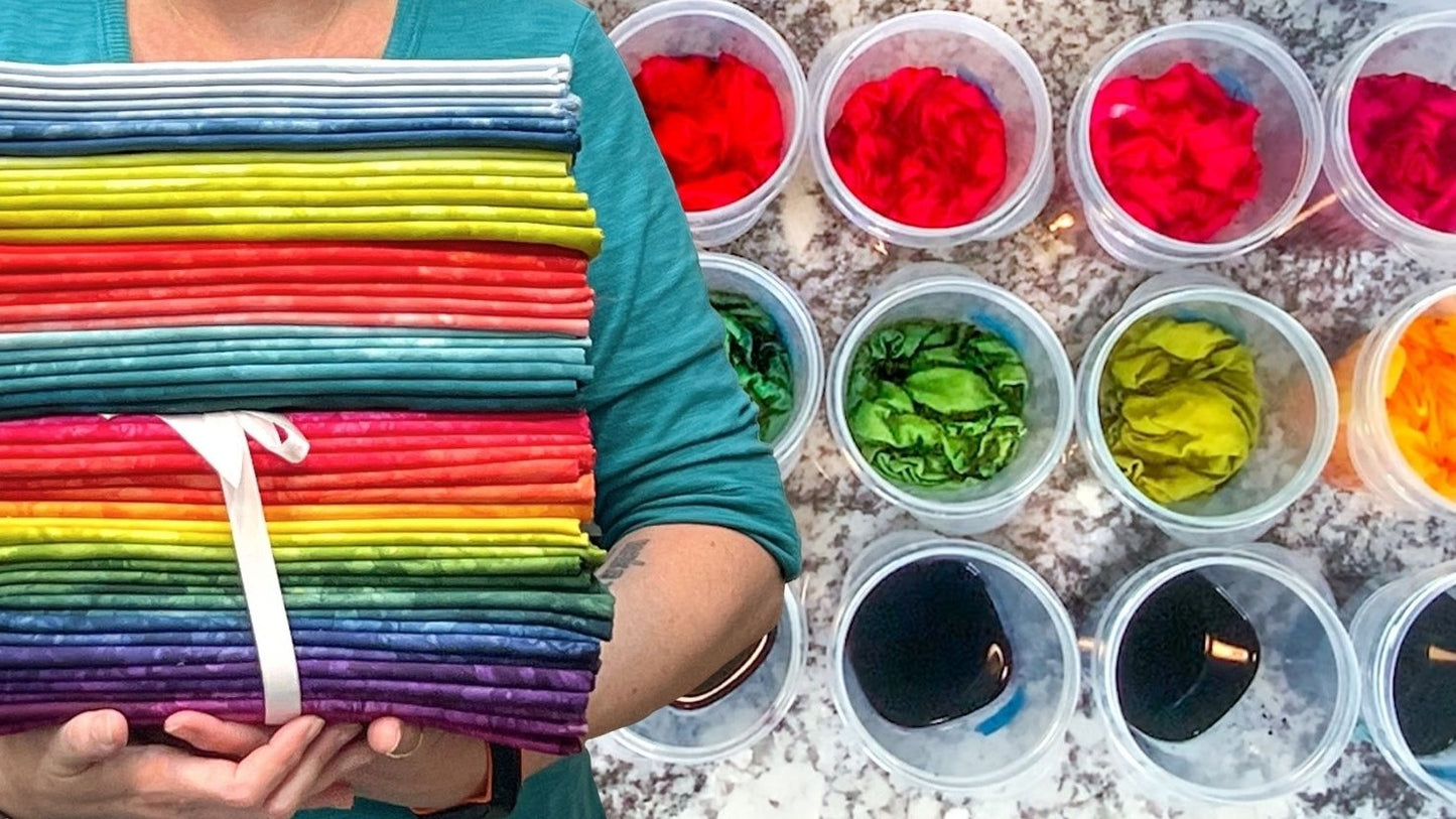 Jelly Jar Fabric Dyeing