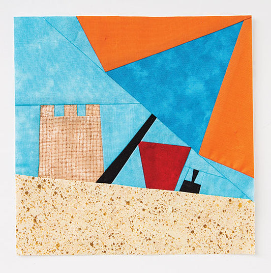 Paper Piece a Sand Castle for July!