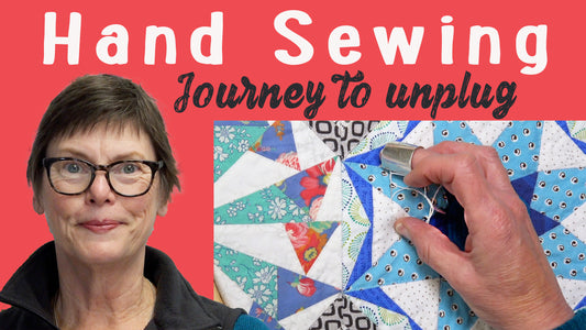 Unplug with hand sewing