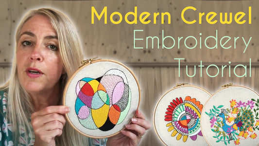Vintage Rose Crewel Stitch Tutorial
