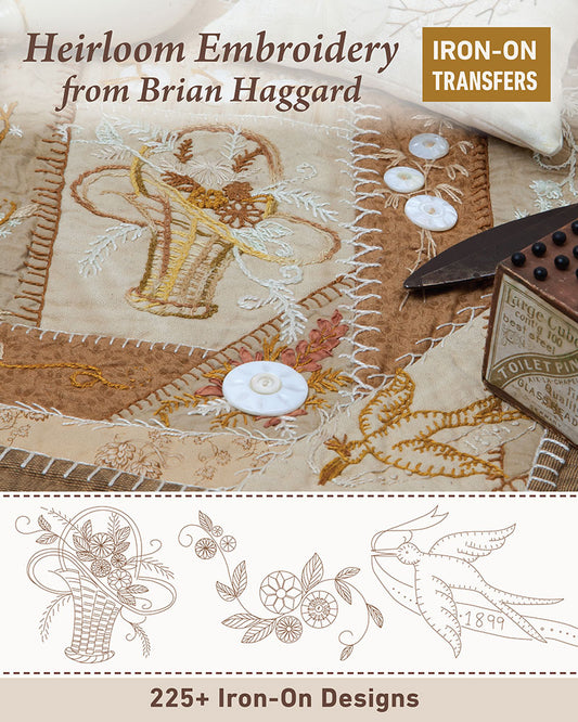 Iron-On Embroidery Designs from Brian Haggard