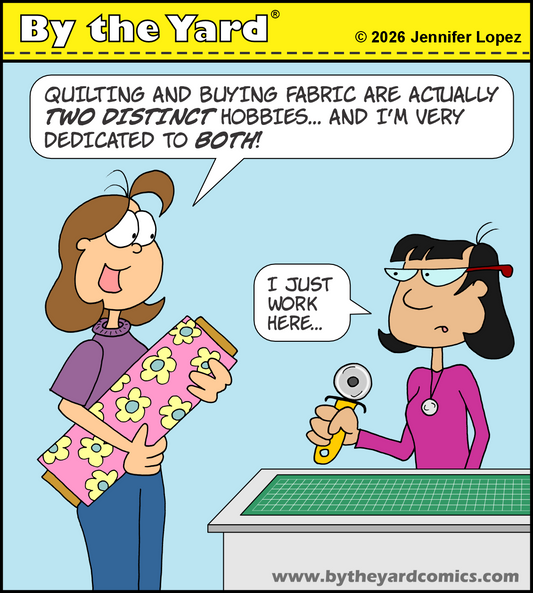 Quilting and Buying Fabric are Actually Two Different Hobbies