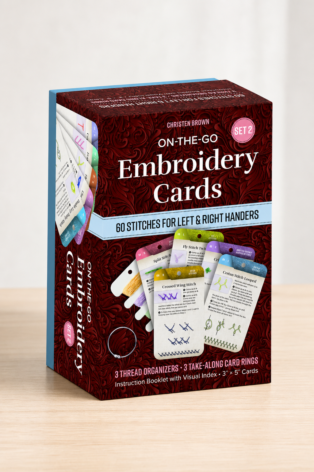 On-the-Go Embroidery Cards Set 2 by Christen Brown