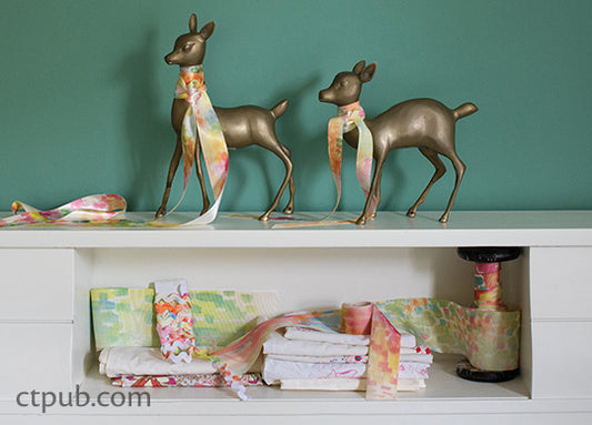 Make Watercolor Ribbon with Transfer Printing!