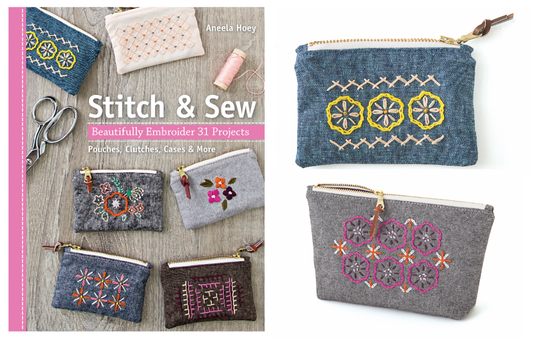 National Embroidery Month - Learn a Herringbone and Chain Stitch!