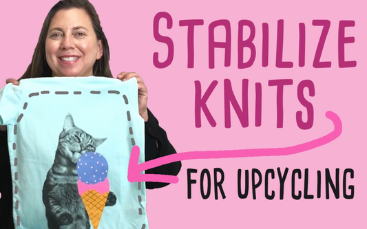 How to stabilize knits with interfacing