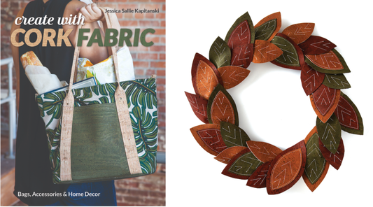 National Sewing Month: Create a cork fabric Wreath