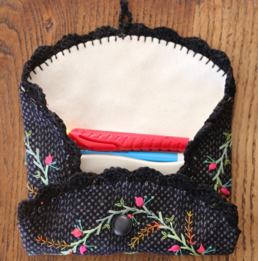 Embroidered Sewing Wallet