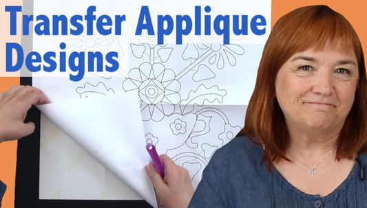 How to transfer appliqué designs on fabric