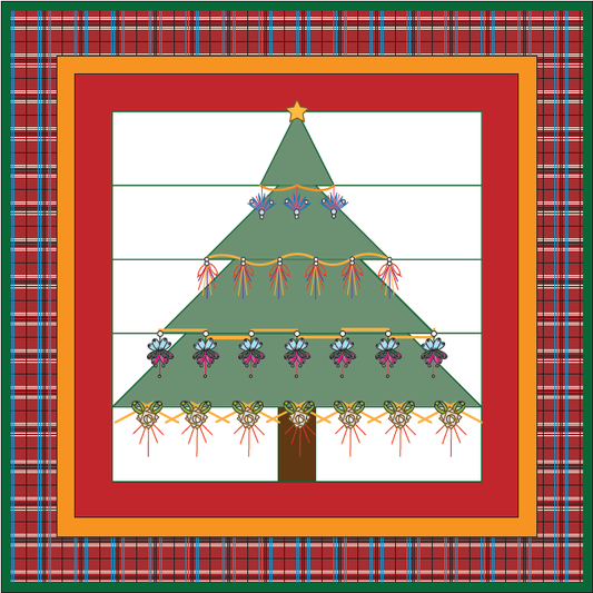 Free Festive Fancy Seam Christmas Tree!