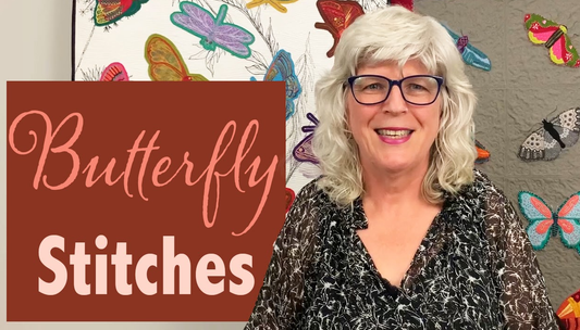 Butterfly hand embroidery & wool appliqué designs