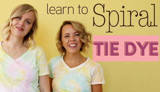 How to make a spiral tie-dye T-shirt!
