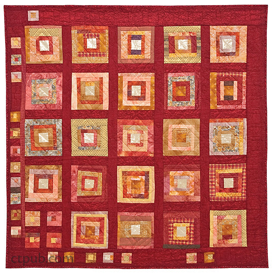 Folded Log Cabin Quilts Digital Download