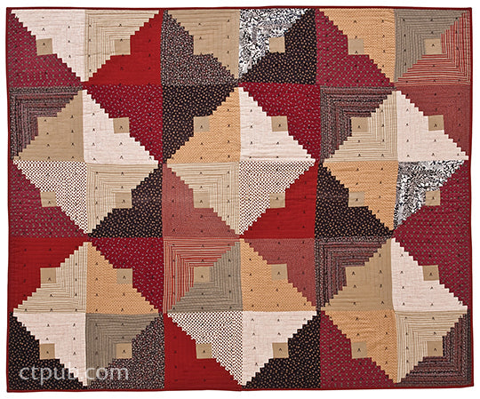 Folded Log Cabin Quilts Digital Download