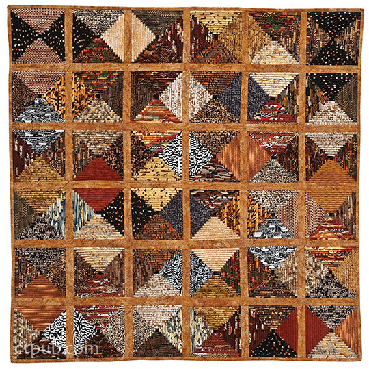 Folded Log Cabin Quilts Digital Download