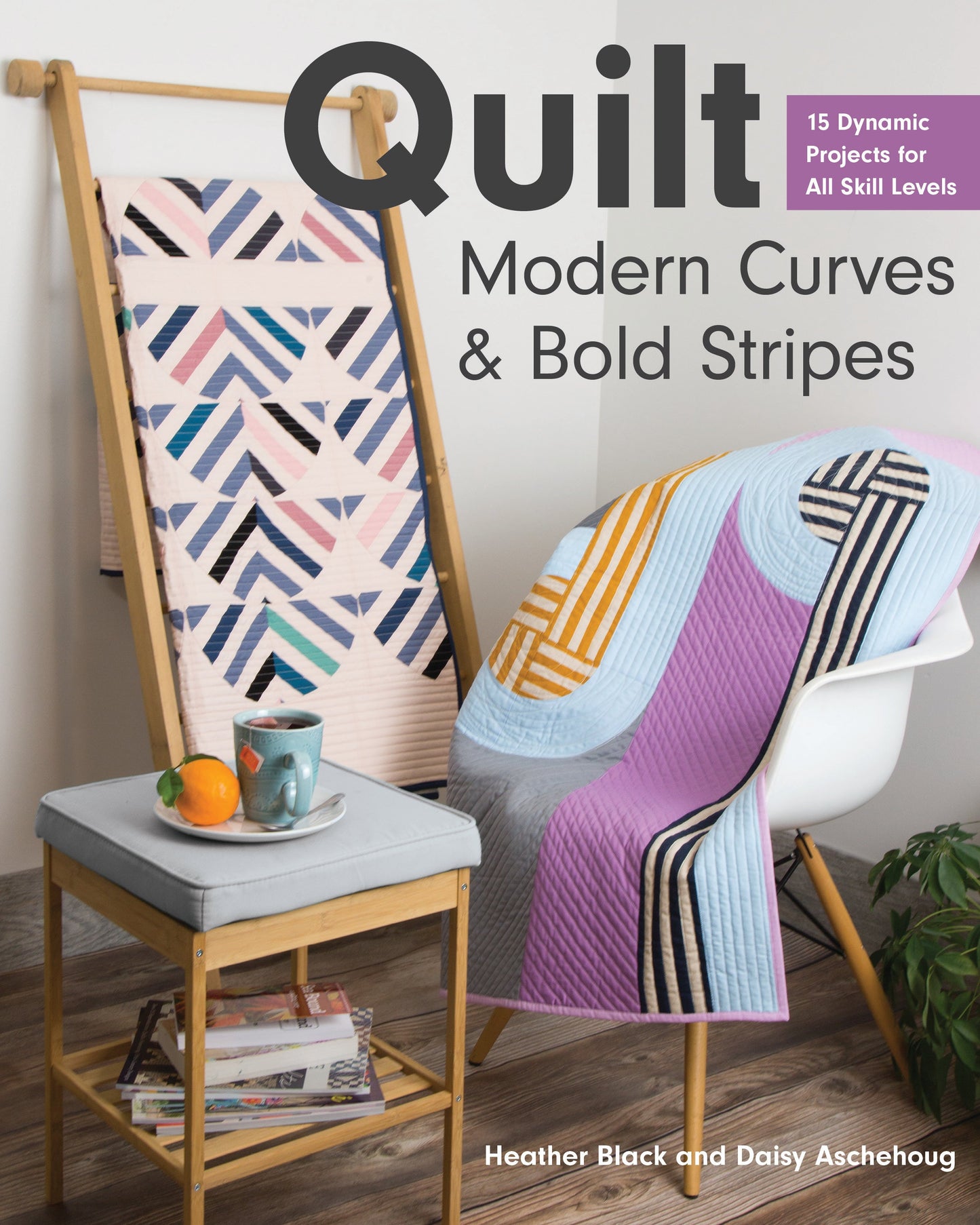 Quilt Modern Curves & Bold Stripes Digital Download