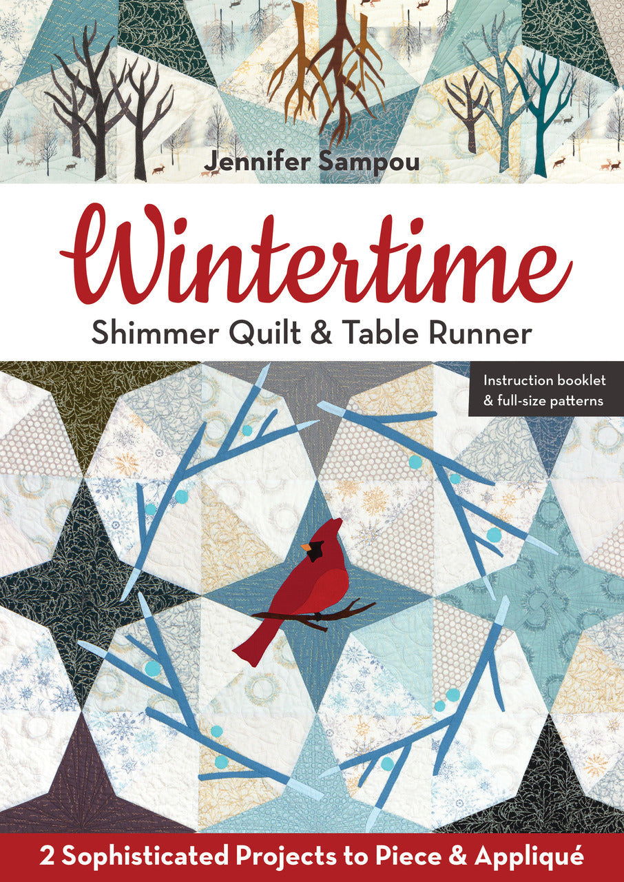 Wintertime Shimmer Quilt & Table Runner Digital Download